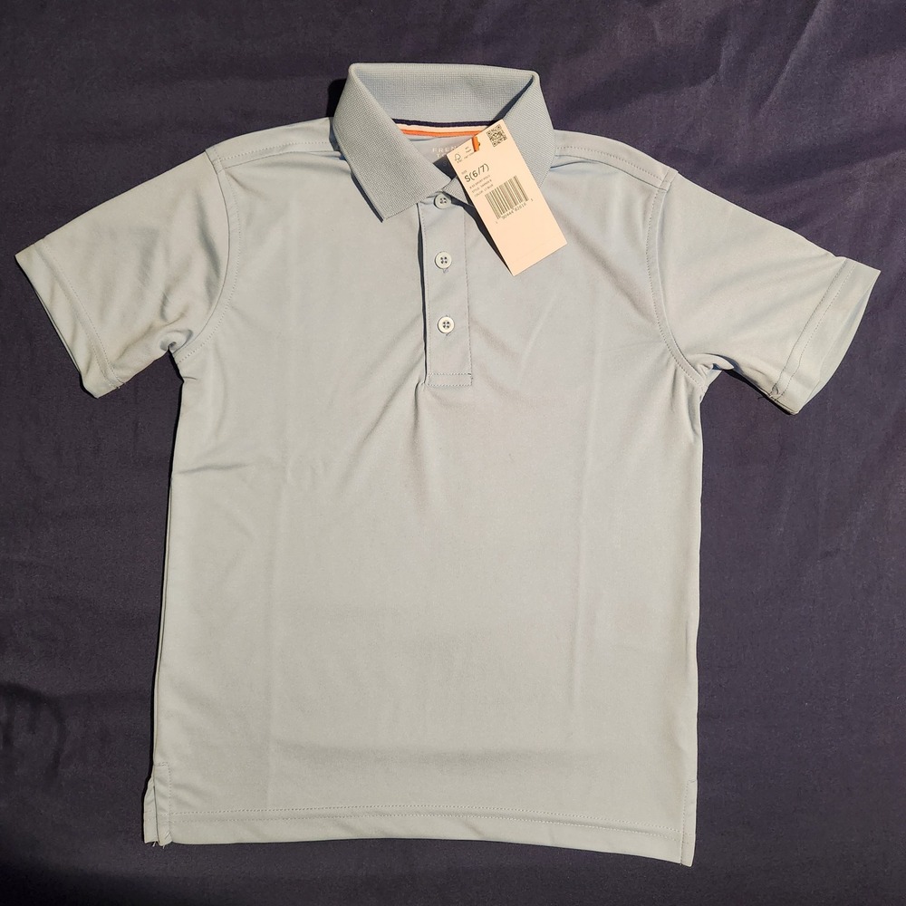French Toast Sport Polo Moisture Wicking School Uniform Shirt Size S (6/7)